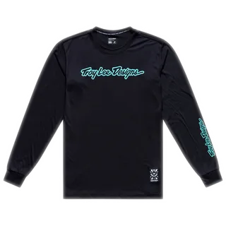 Skyline Long Sleeve Ride Tee - Signature schwarz