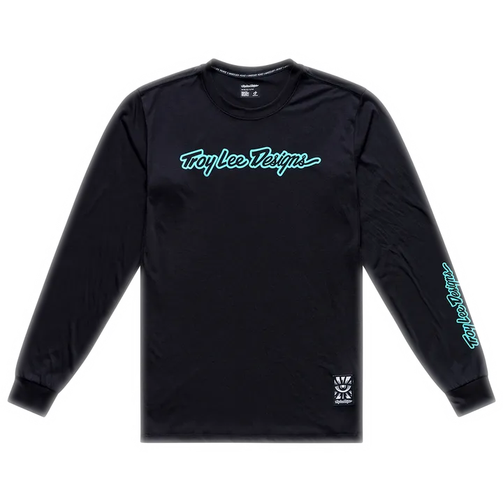 Skyline Ride Long Sleeve Tee - Signature black-turquoise