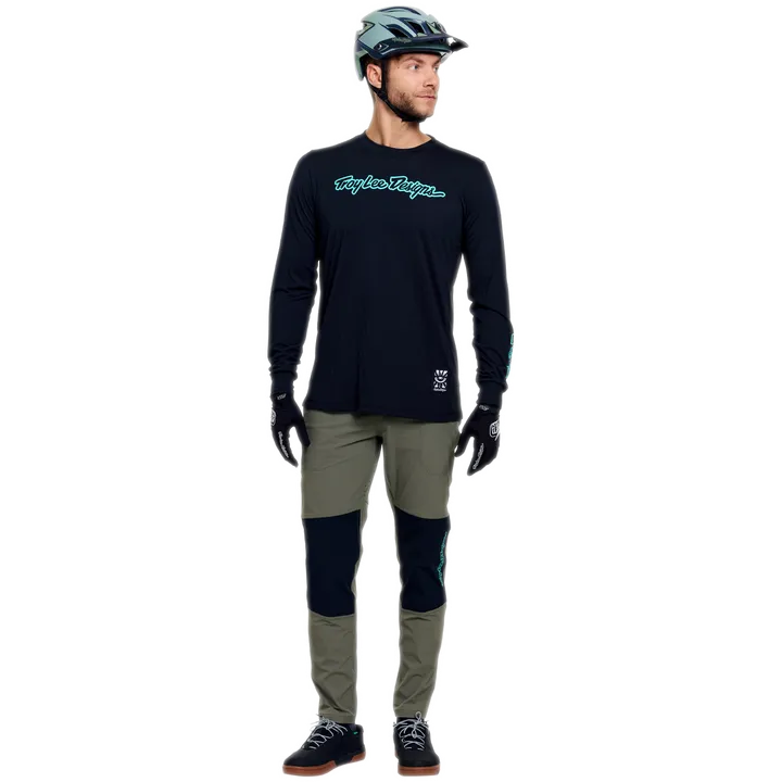 Skyline Ride Long Sleeve Tee - Signature black-turquoise