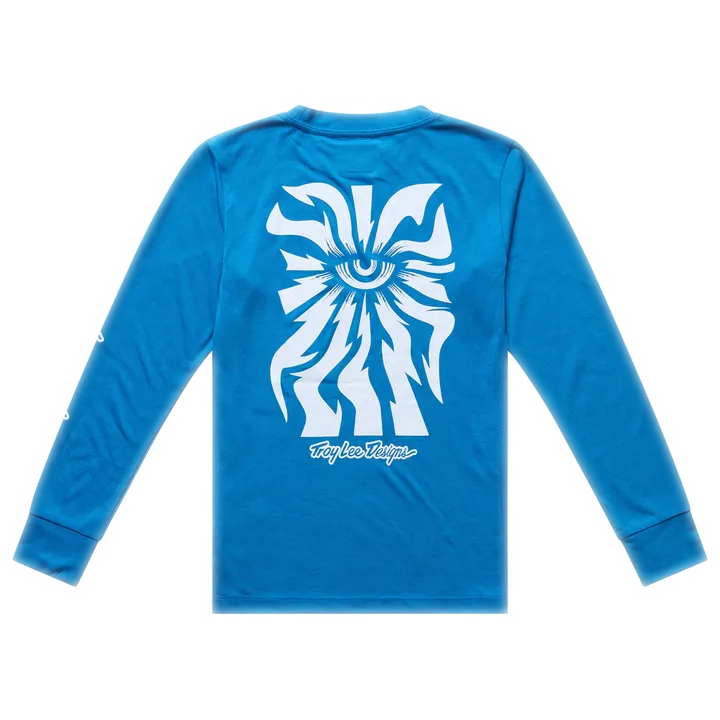 Youth Skyline Ride Long Sleeve Tee - One Eye blue