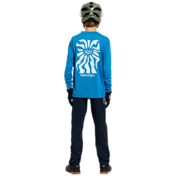 Youth Skyline Ride Long Sleeve Tee - One Eye blue