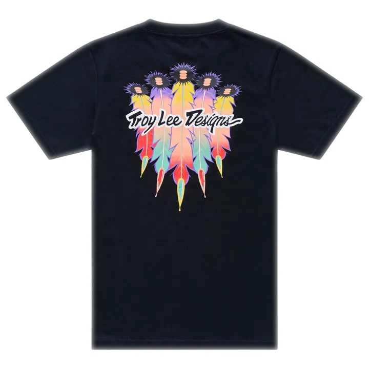 Youth Short Sleeve Tee - Feathers black