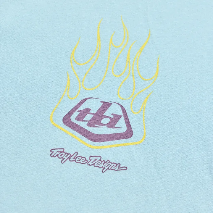 Long Sleeve Tee - Flame2 blue