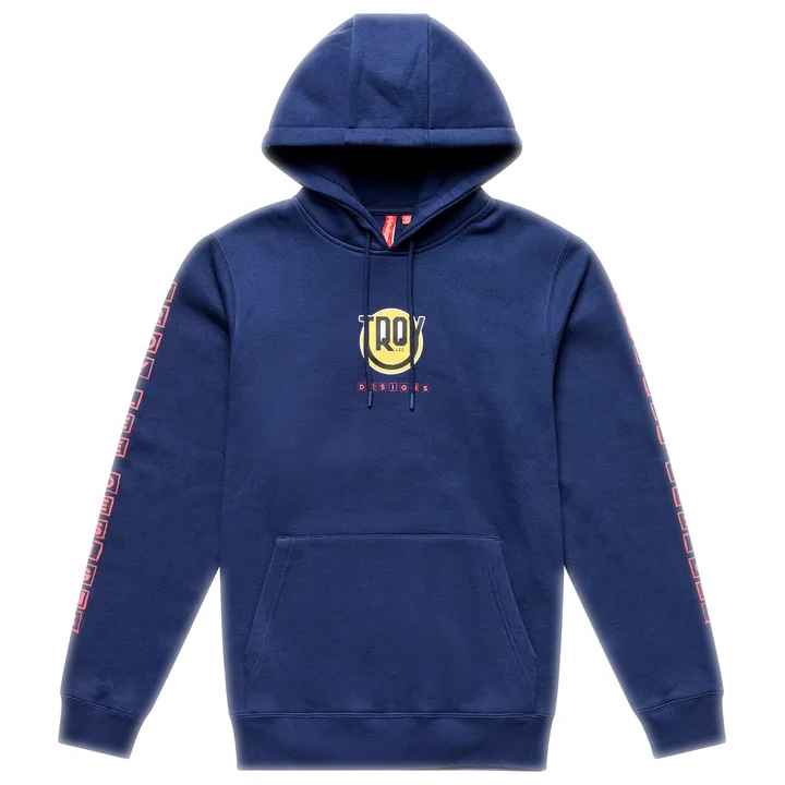 Pullover Hoodie - Happy Dayz dark blue