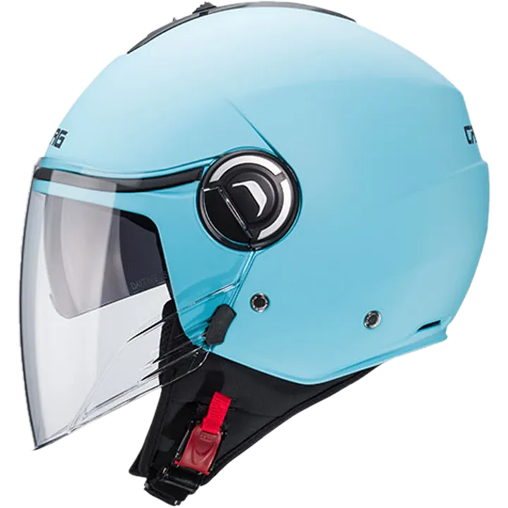 Casque jet Riviera V4X bleu clair mat