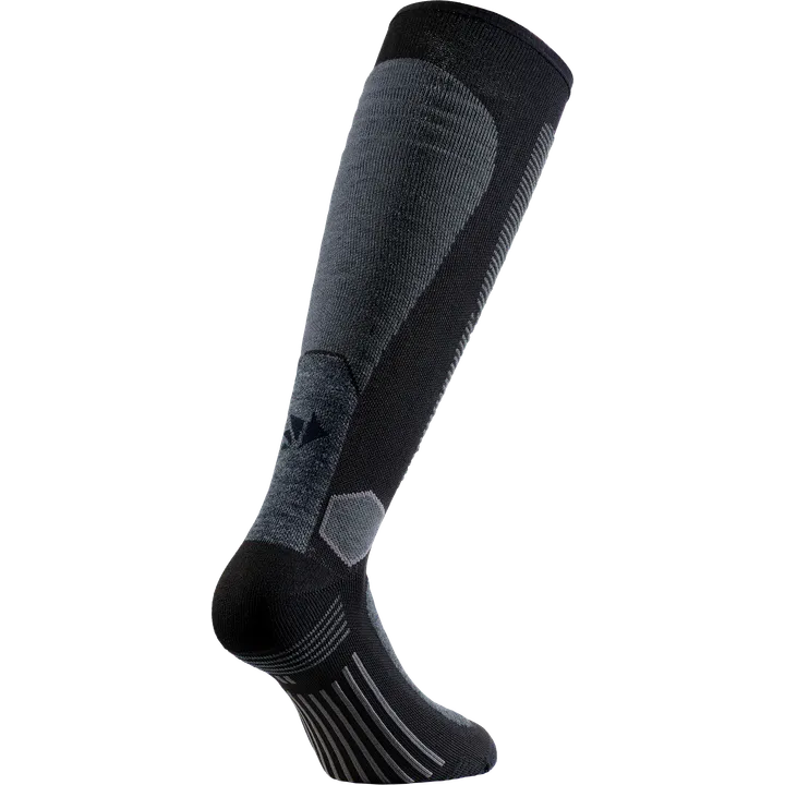 Chaussettes hautes MOT MERINO V3 Unisexe noir gris