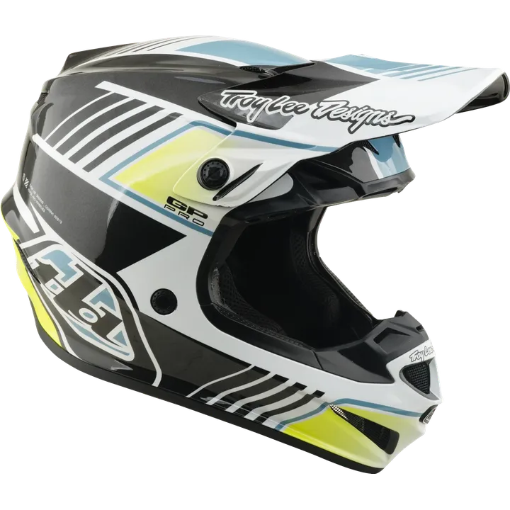Youth GP PRO Helmet - Segment grey-blue-yellow