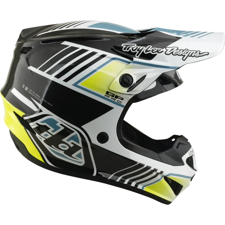 Youth GP PRO Helmet - Segment grey-blue-yellow