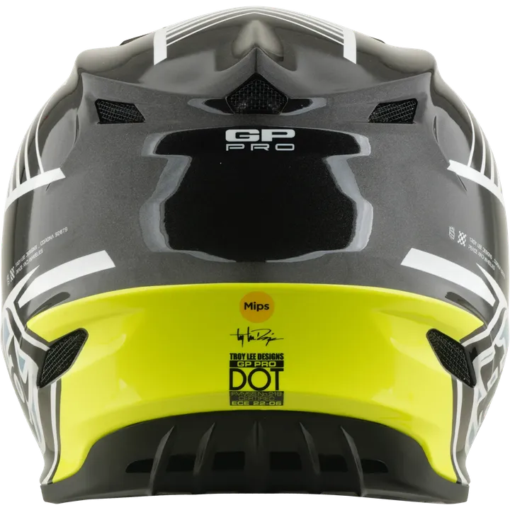 Youth GP PRO Helmet - Segment grey-blue-yellow