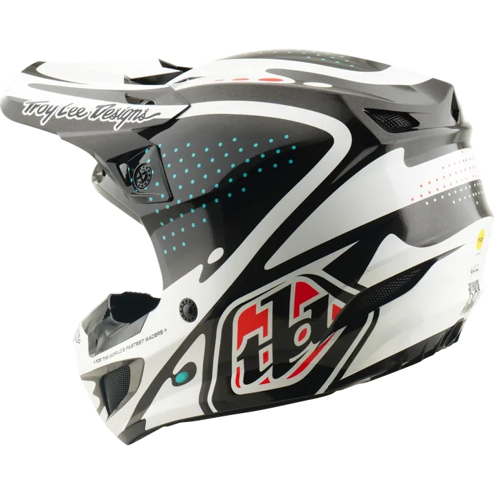 SE5 Polycarbonate Helmet - The Line white-black-red