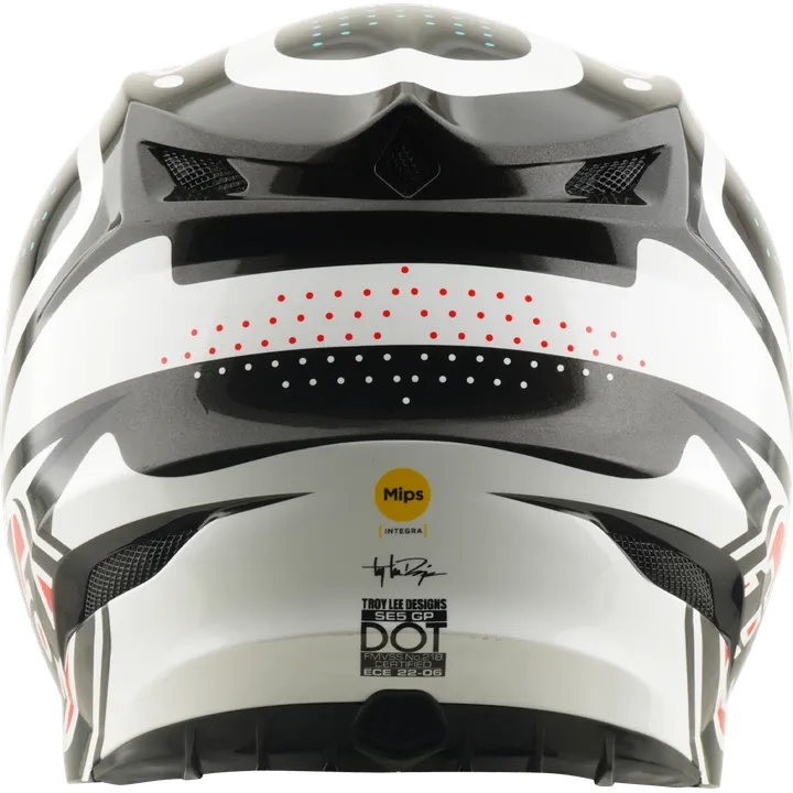 SE5 Polycarbonate Helmet - The Line white-black-red