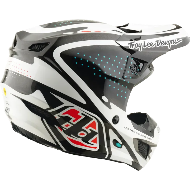 SE5 Polycarbonate Helmet - The Line white-black-red