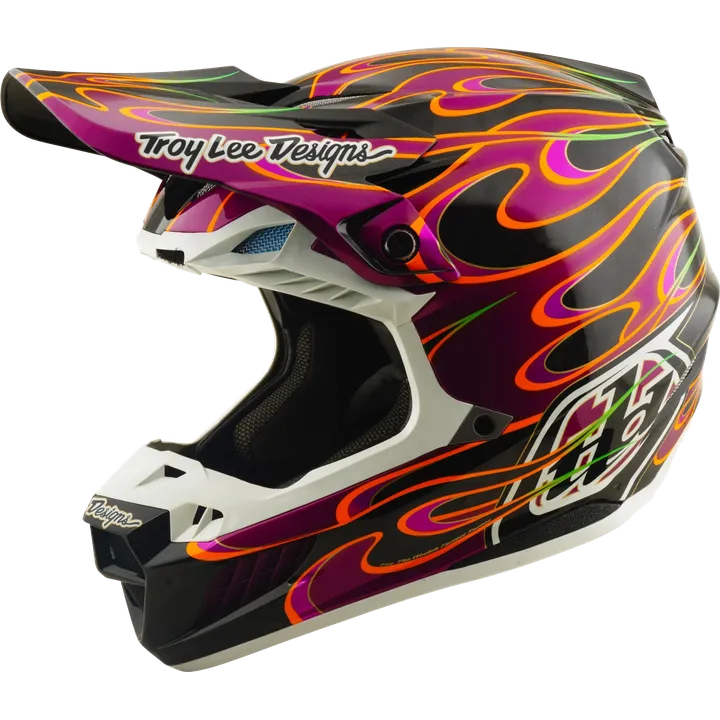 SE5 ECE Carbon Helmet - Torched black-violet-gold