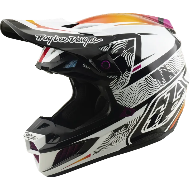 SE5 ECE Composite Helmet - Lined Up black-white-violet
