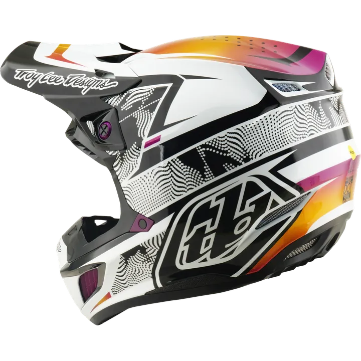 SE5 ECE Composite Helmet - Lined Up black-white-violet