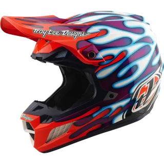 SE5 ECE Composite Helmet - Overspray violet-white-red