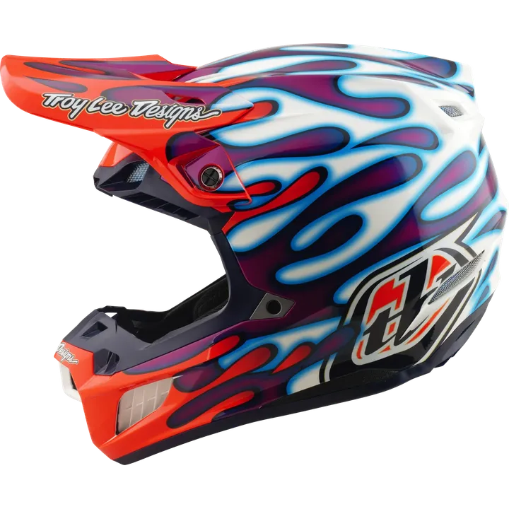 SE5 ECE Composite Helmet - Overspray violet-white-red