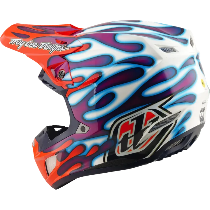 SE5 ECE Composite Helmet - Overspray violet-white-red