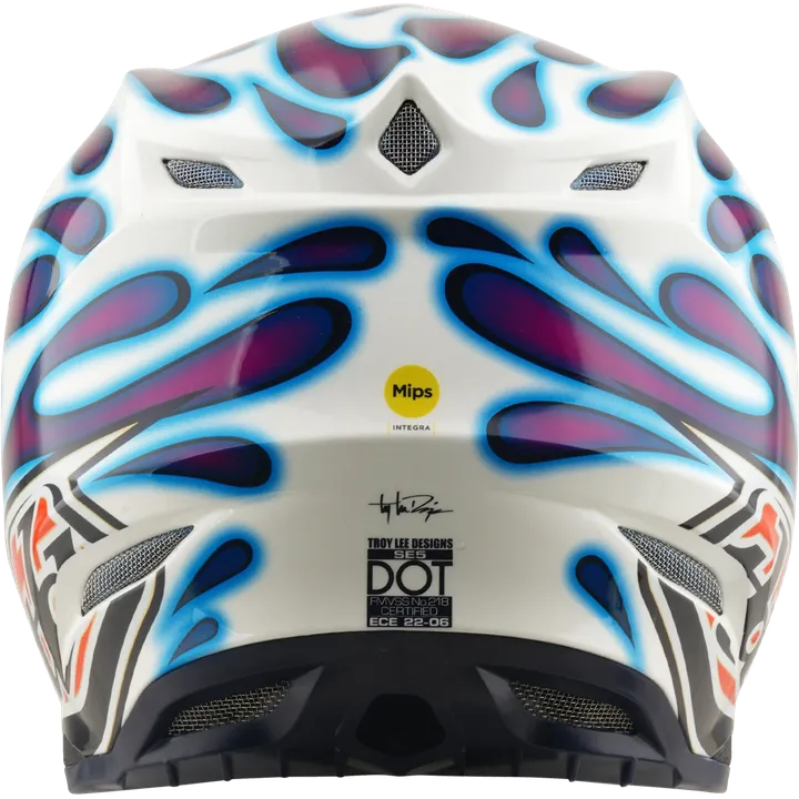 SE5 ECE Composite Helmet - Overspray violet-white-red