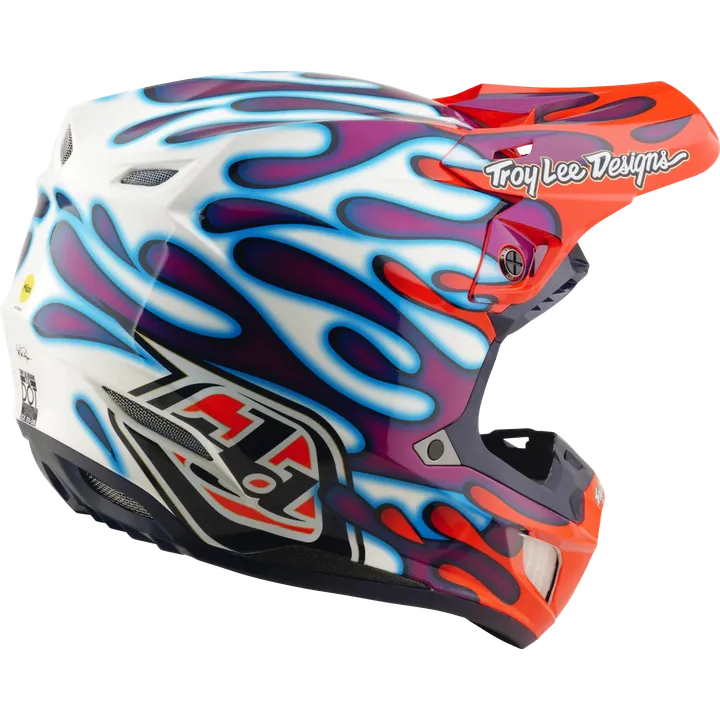 SE5 ECE Composite Helmet - Overspray violet-white-red