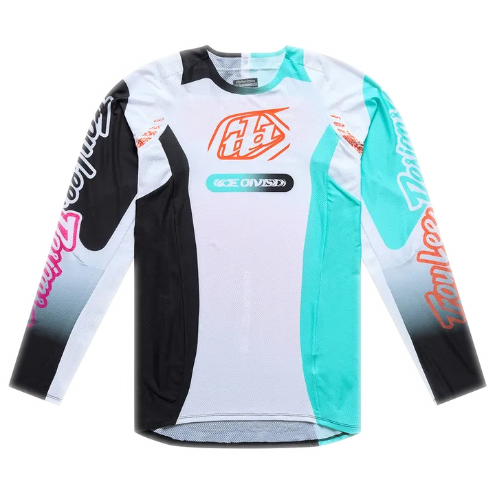 SE PRO Jersey - Sever white-turquoise-violet