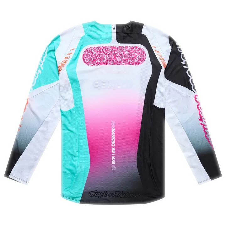 SE PRO Jersey - Sever white-turquoise-violet