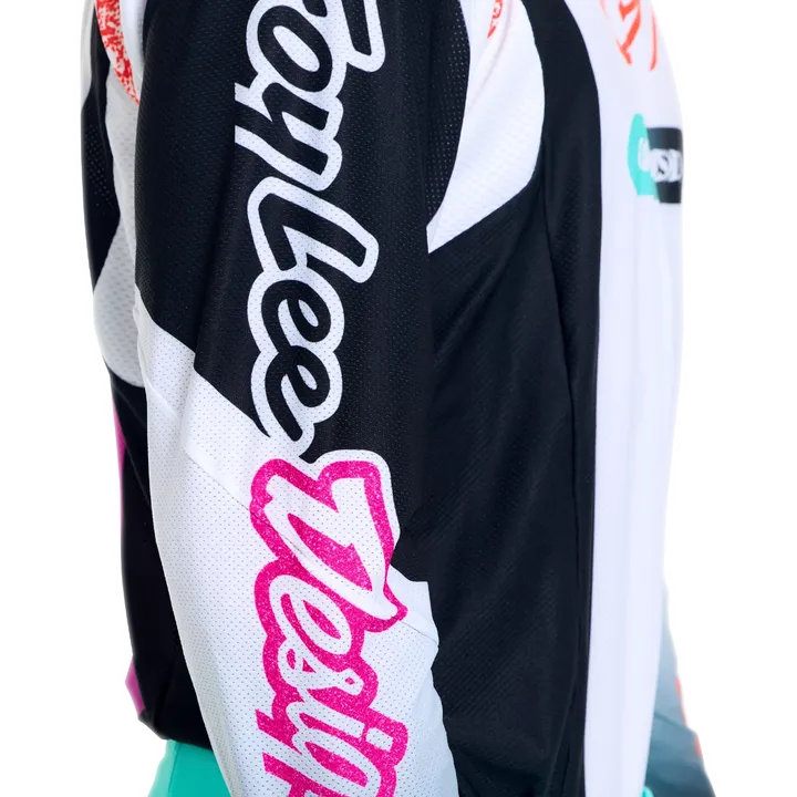 SE PRO Jersey - Sever white-turquoise-violet