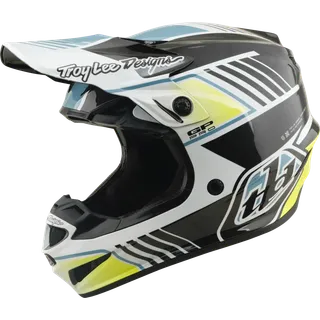 Youth GP PRO Helmet - Segment grey-blue-yellow