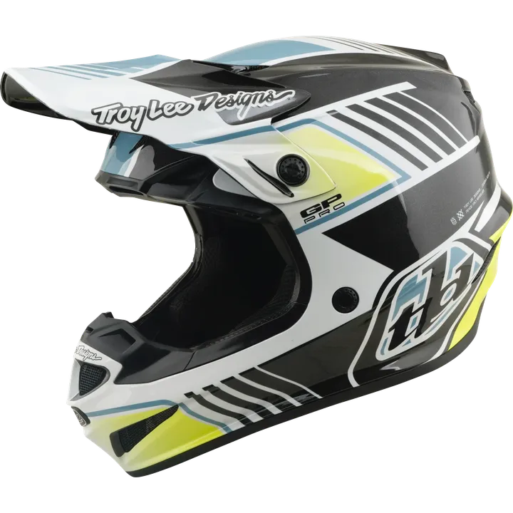 Youth GP PRO Helmet - Segment grey-blue-yellow