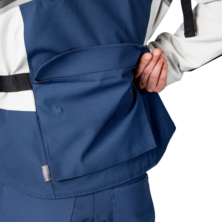 Tourster-STX 1.0 Laminatjacke blau-cool grey