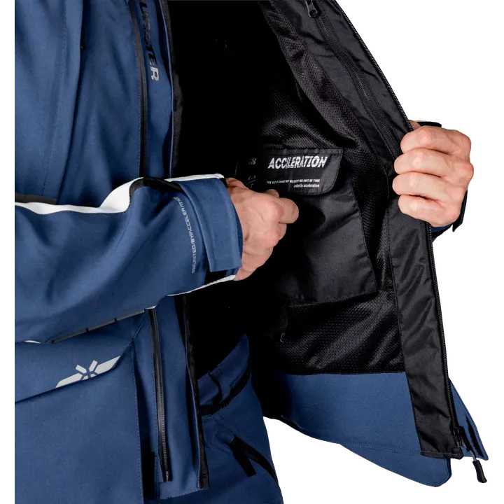 Tourster-STX 1.0 Laminatjacke blau-cool grey