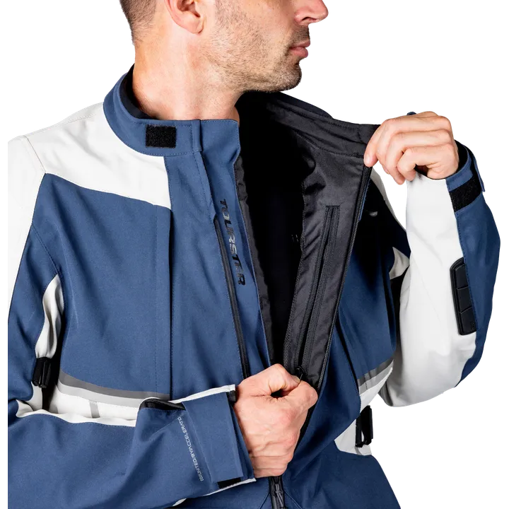 Tourster-STX 1.0 Laminatjacke blau-cool grey