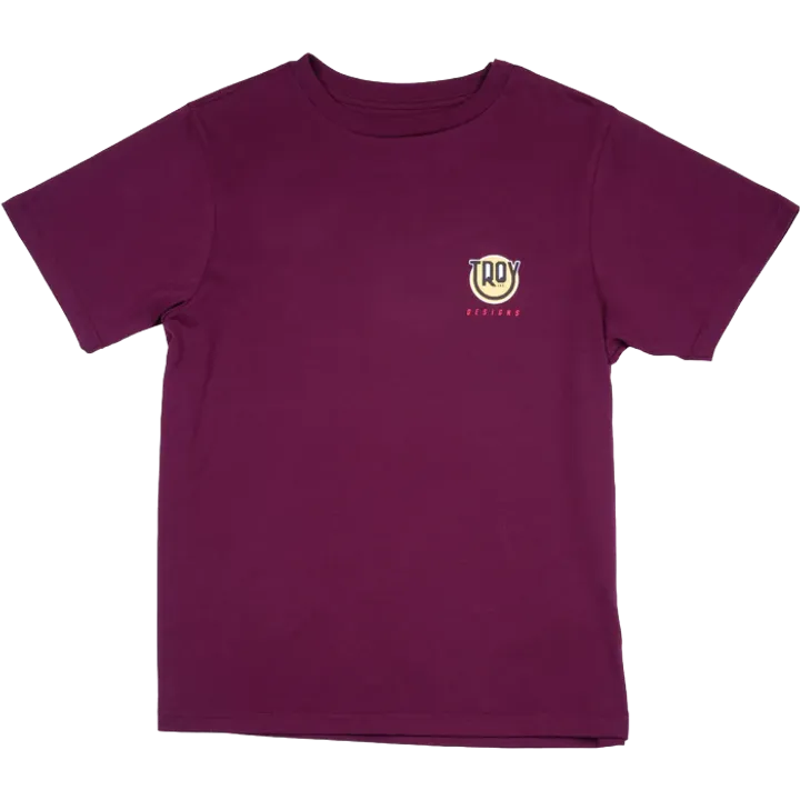 Womens Short Sleeve Tee - Happy Dayz violet