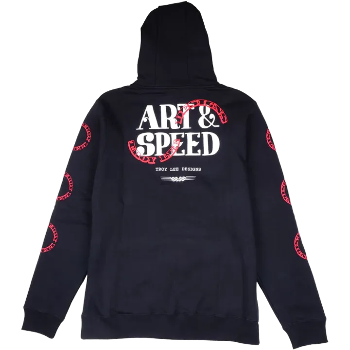 Pullover Hoodie - Pink Slips black