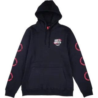 Pullover Hoodie - Pink Slips black