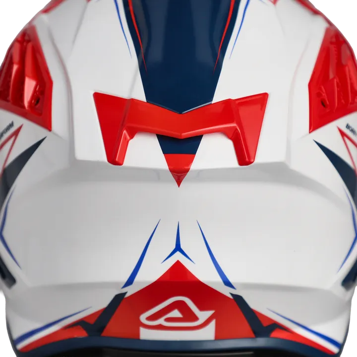 Casque de motocross AIRSTRIKE-X blanc-bleu-rouge
