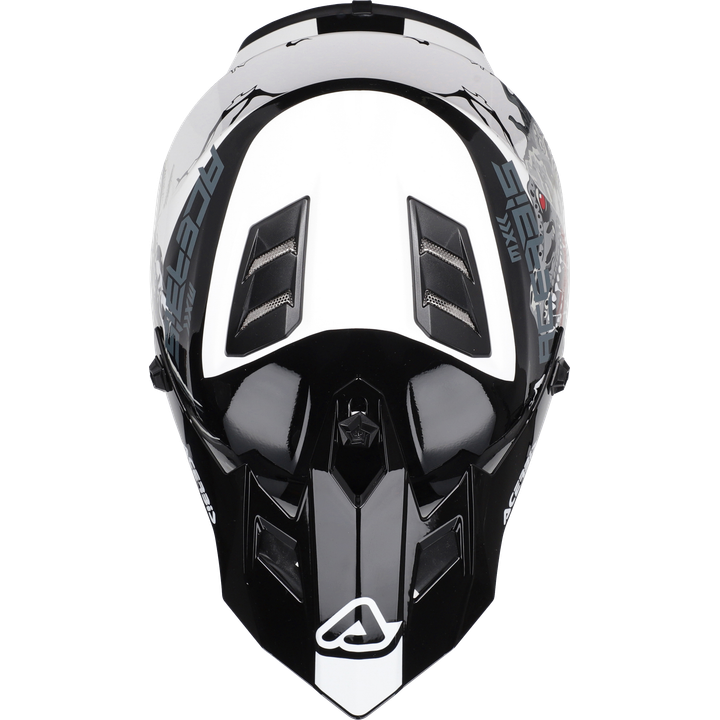 Casque de motocross PROFILE Junior blanc-noir 52
