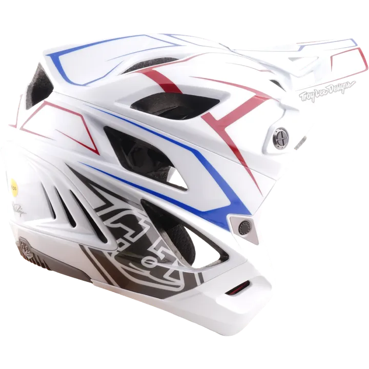 Stage Stunt AS Helmet - Pinstripe white
