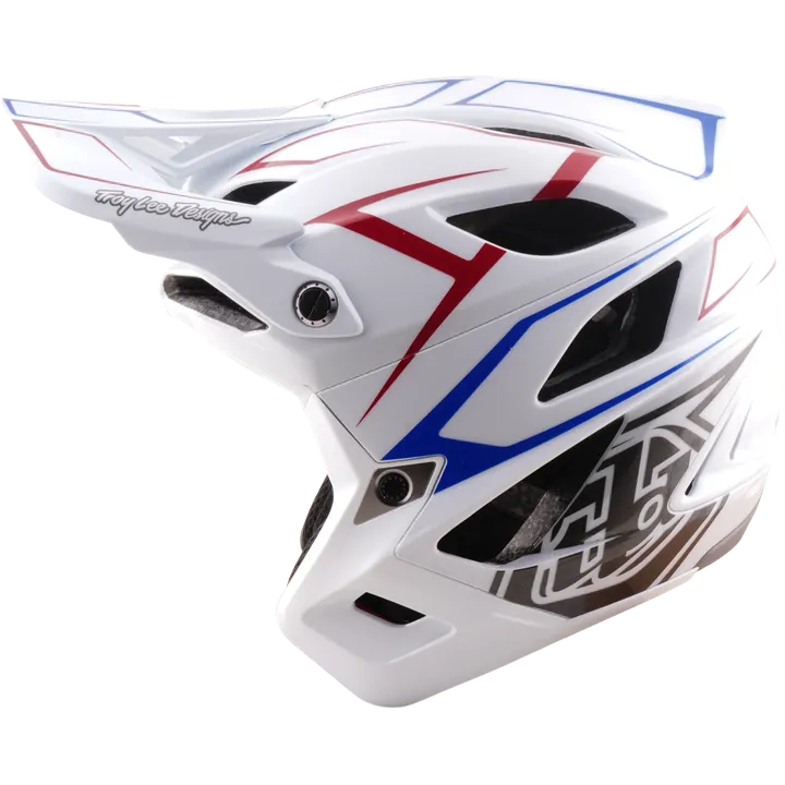 Stage Stunt AS Helmet - Pinstripe white