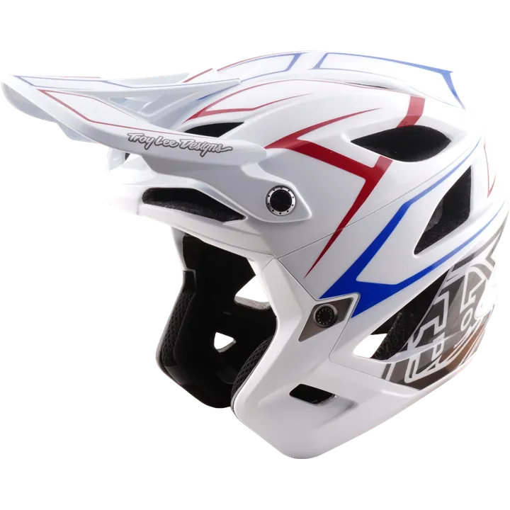Stage Stunt AS Helmet - Pinstripe white