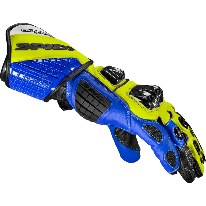Gants Carbo Track Evo bleu-jaune
