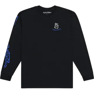 Long Sleeve Tee - Peace Out schwarz