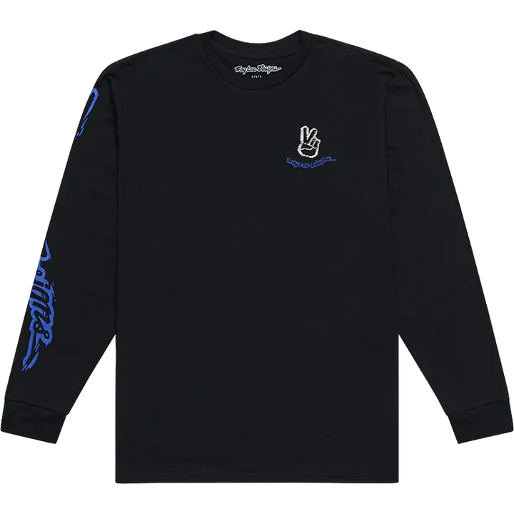 Long Sleeve Tee - Peace Out schwarz