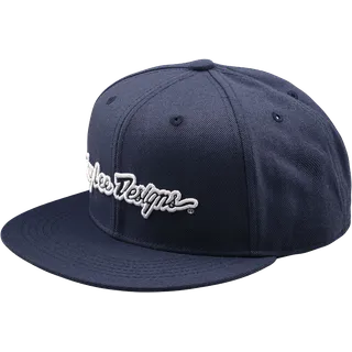 Signature Flat Bill Snapback - Indigo bleu