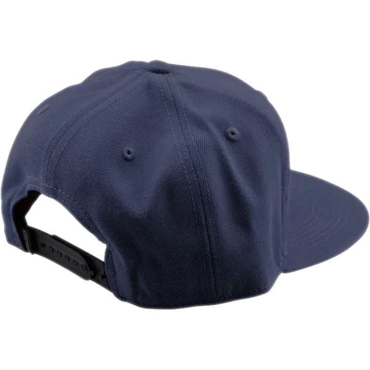 Signature Flat Bill Snapback - Indigo bleu