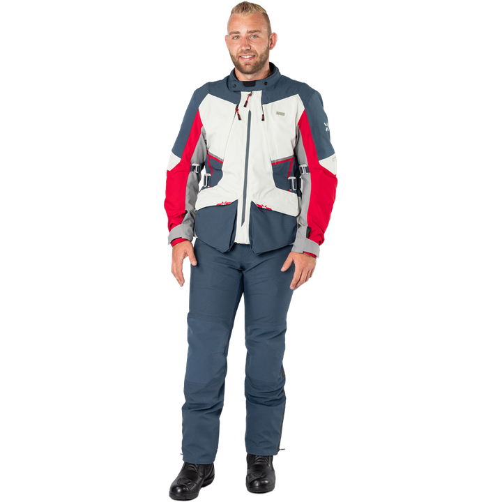Tourster-STX 1.0 Laminatjacke hellgrau-blau-rot