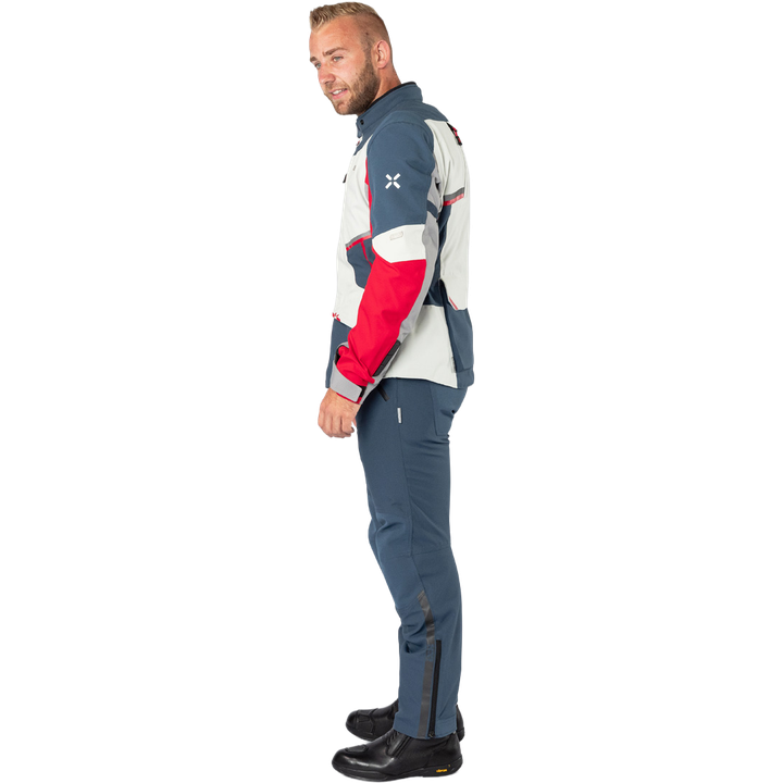 Tourster-STX 1.0 Laminatjacke hellgrau-blau-rot