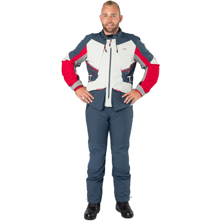 Tourster-STX 1.0 Laminatjacke hellgrau-blau-rot