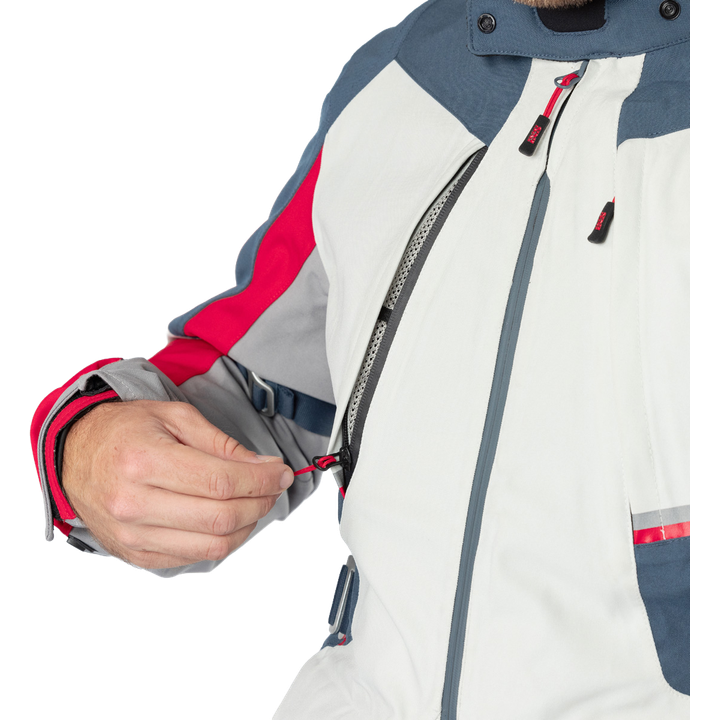 Tourster-STX 1.0 Laminatjacke hellgrau-blau-rot