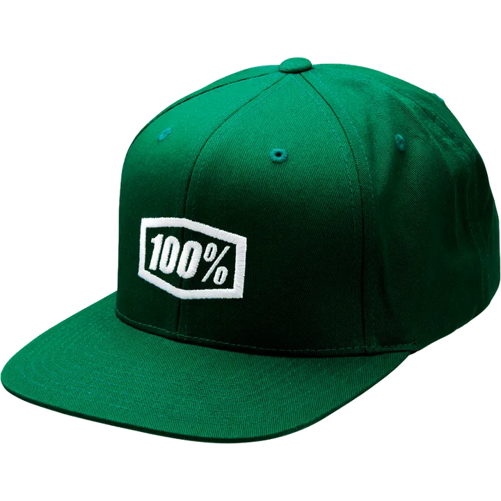 ICON Snapback Cap - Forest Green grün-weiss